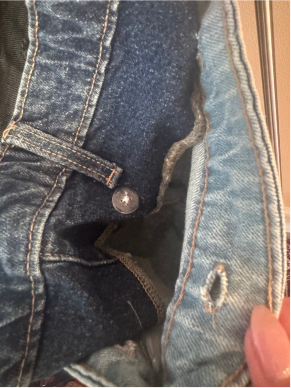 Wild Fable Jeans Double Removable Waistband 90s Relaxed Straight Mid Rise Size 6 - Picture 14 of 14
